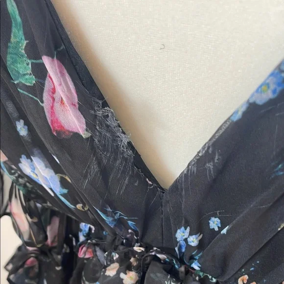 Ieena for Mac Duggal Ruffled Floral Gown, Size 12 - Picture 9 of 16